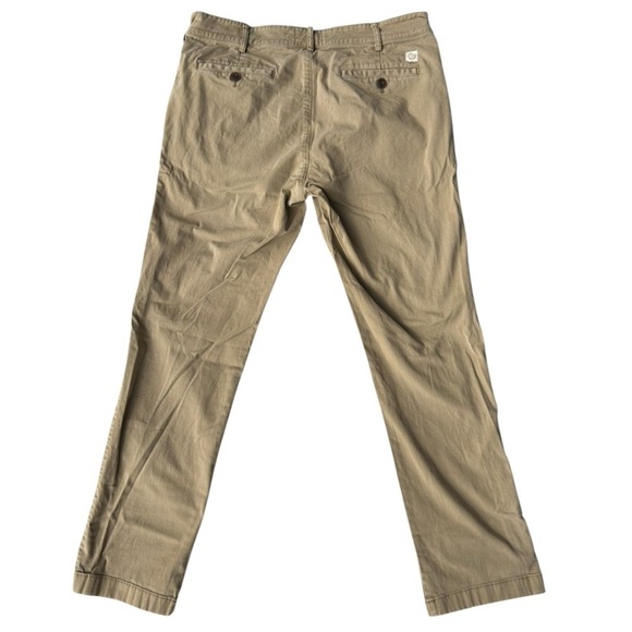 Marine Layer Mens Khaki Tan Slim Fit Casual Chino Pants Size 32x30 - Picture 6 of 8
